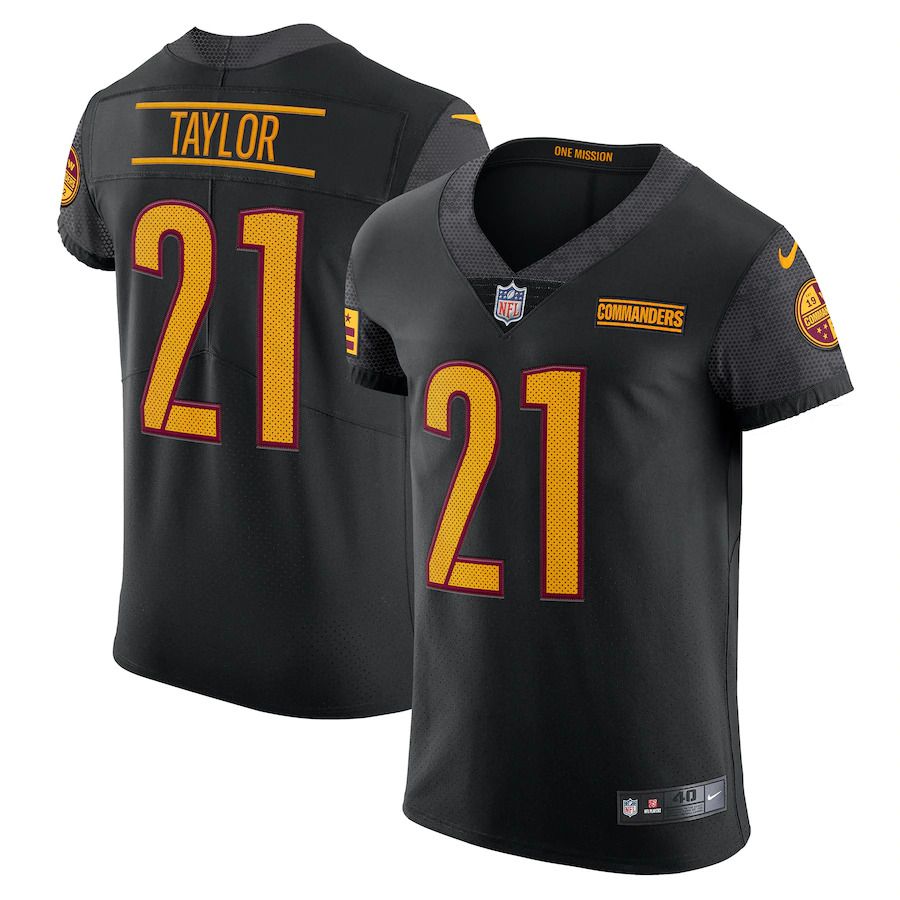 Men Washington Commanders #21 Sean Taylor Nike Black Vapor Elite Retired Player NFL Jersey